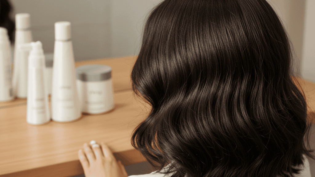 Cabelo saudável após tratamento para queda capilar